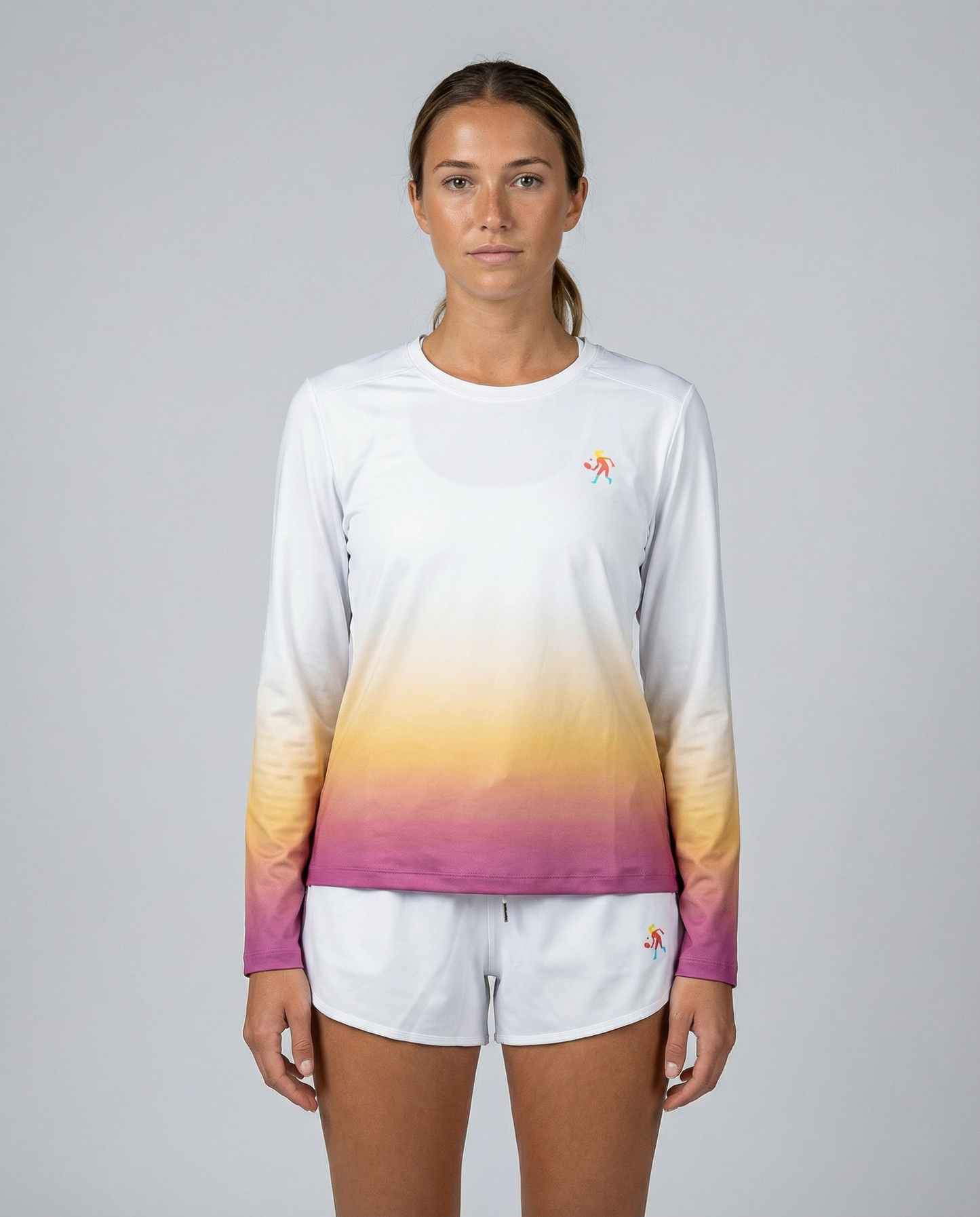Women's Dip Dye Performance Long Sleeve Crewneck