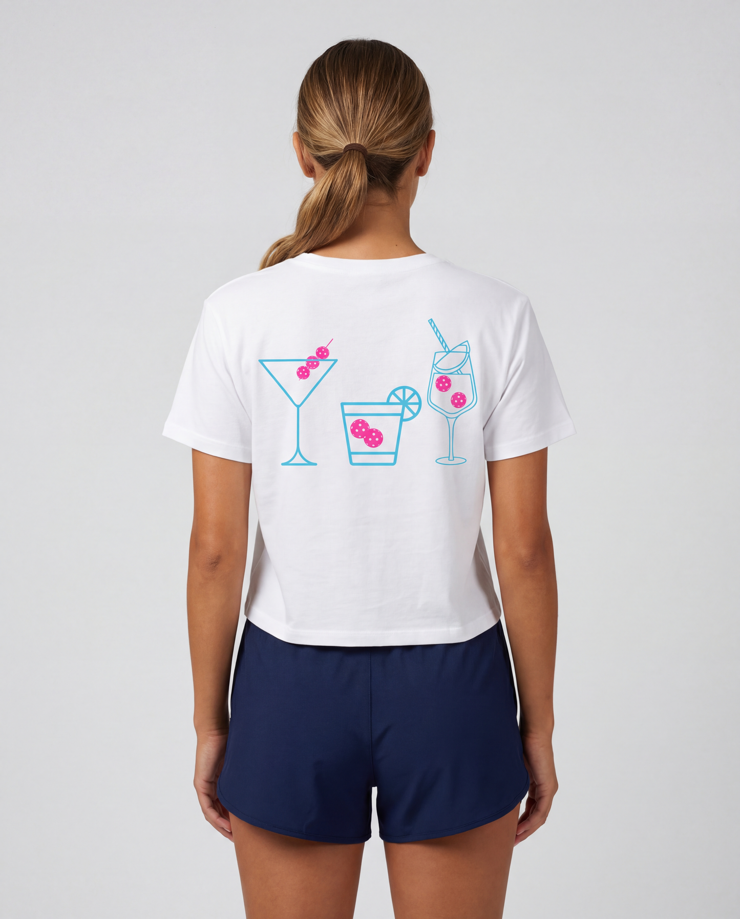 Women's White Social Club Spritz Short Tee