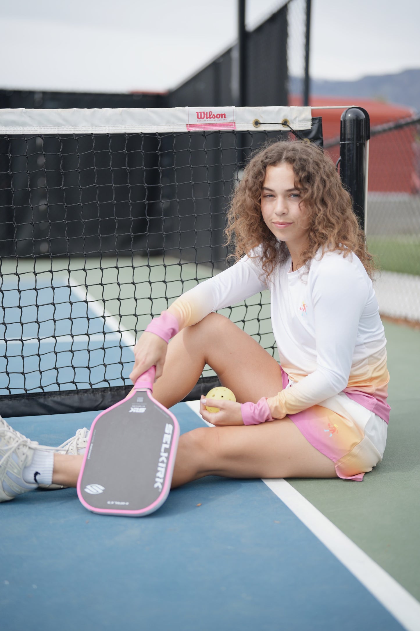 Women's Dip Dye Performance Long Sleeve Crewneck