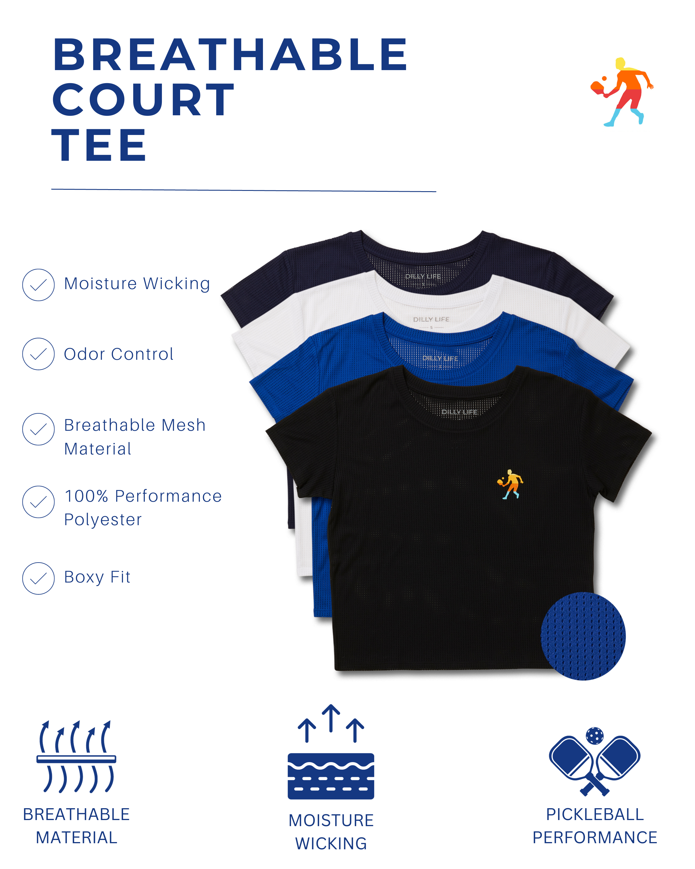 Women's Breathable Court Tee