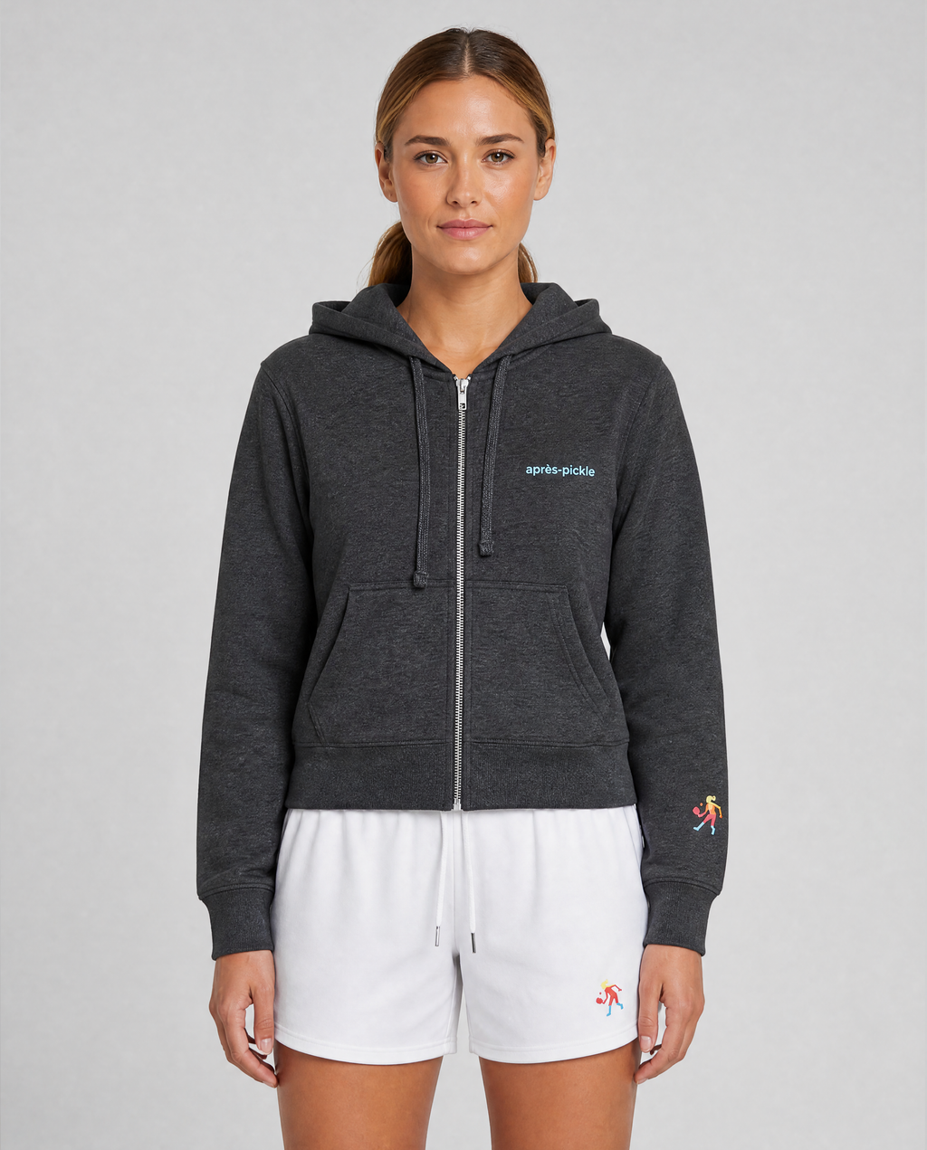 Women's après-pickle Crop Fit Full Zip Hoodie