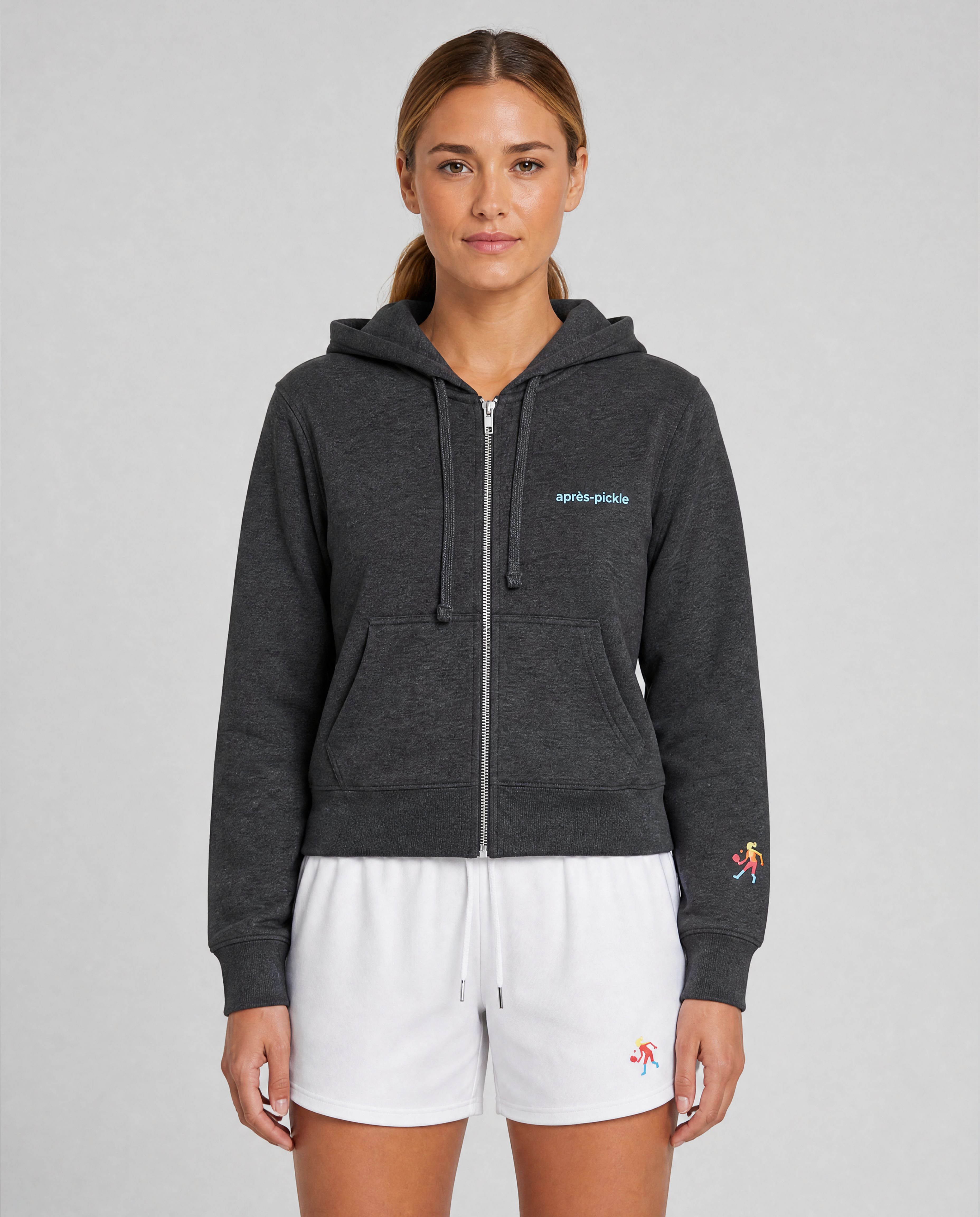 Women's après-pickle Crop Fit Full Zip Hoodie