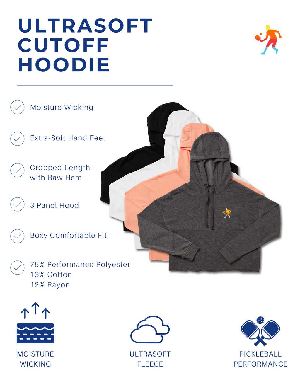 Women's Ultrasoft Cutoff Hoodie