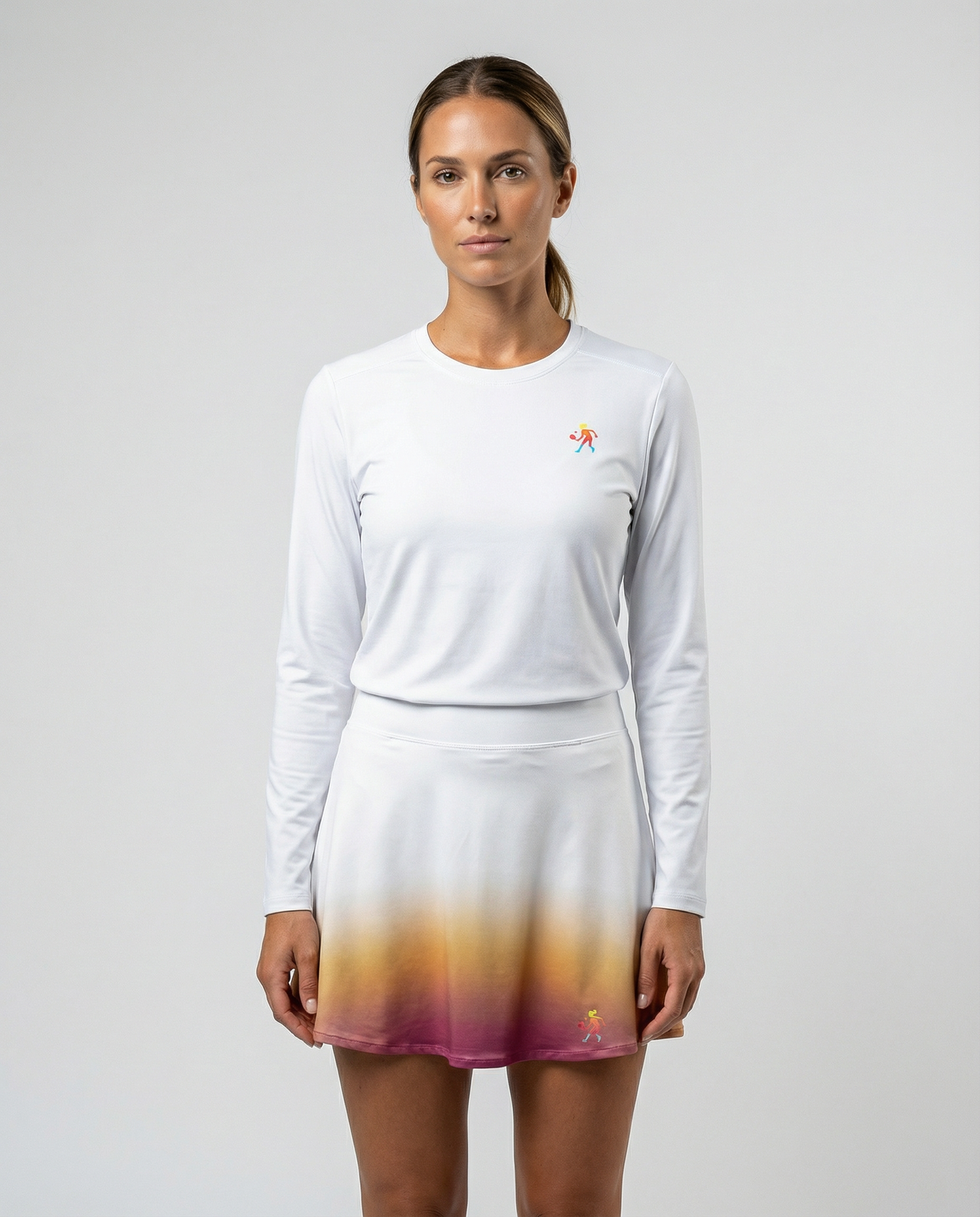 Women's Dip Dye Flared Pickleball Skirt