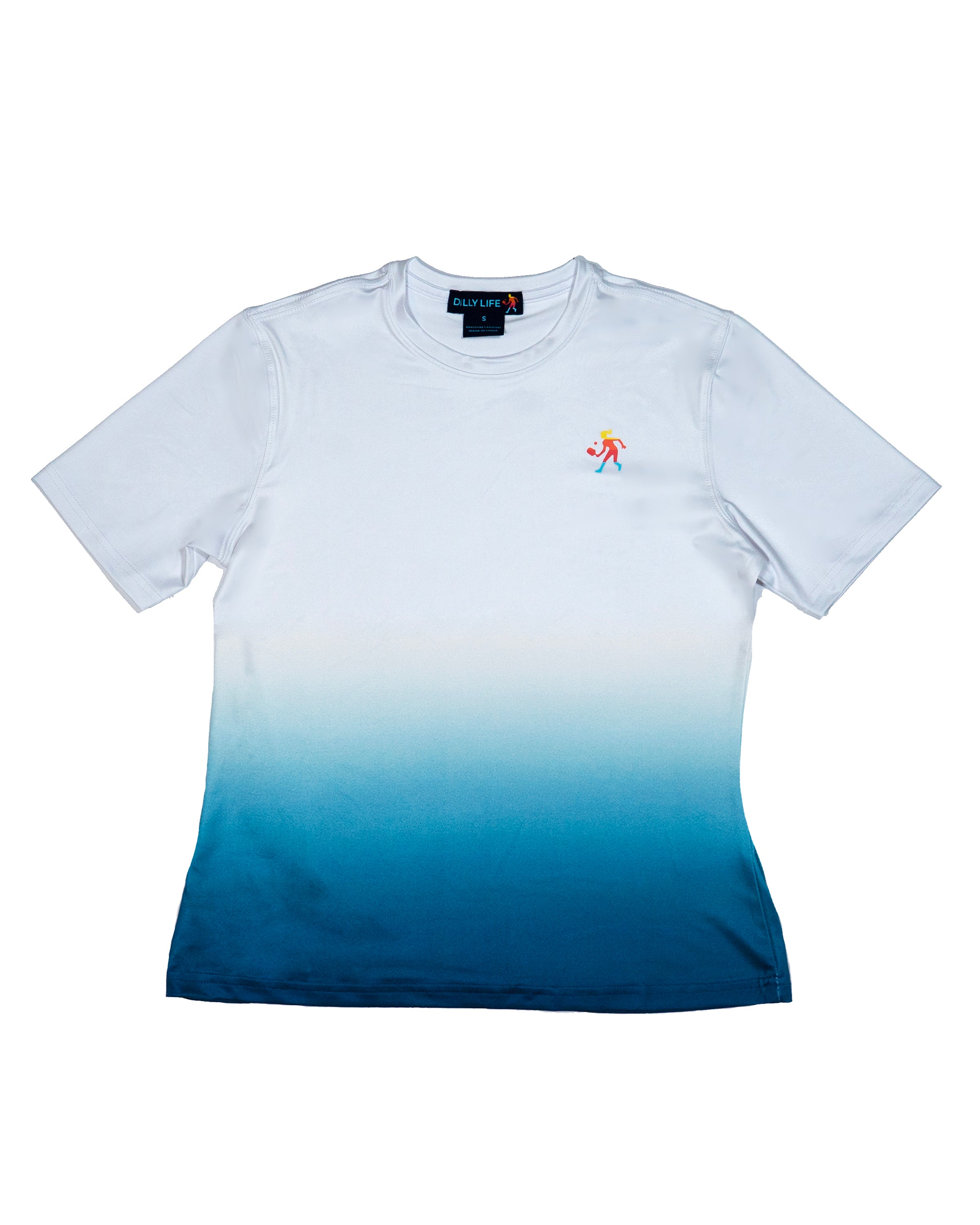 Light Blue Dip Dye UV Tee