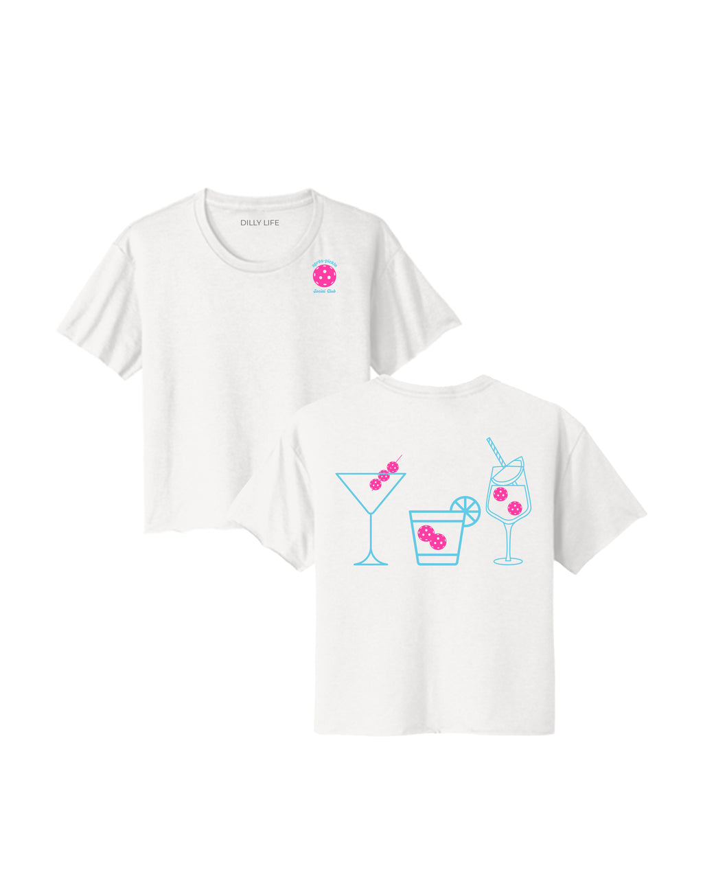 Women's White Social Club Spritz Short Tee