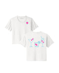 Women's White Social Club Spritz Short Tee