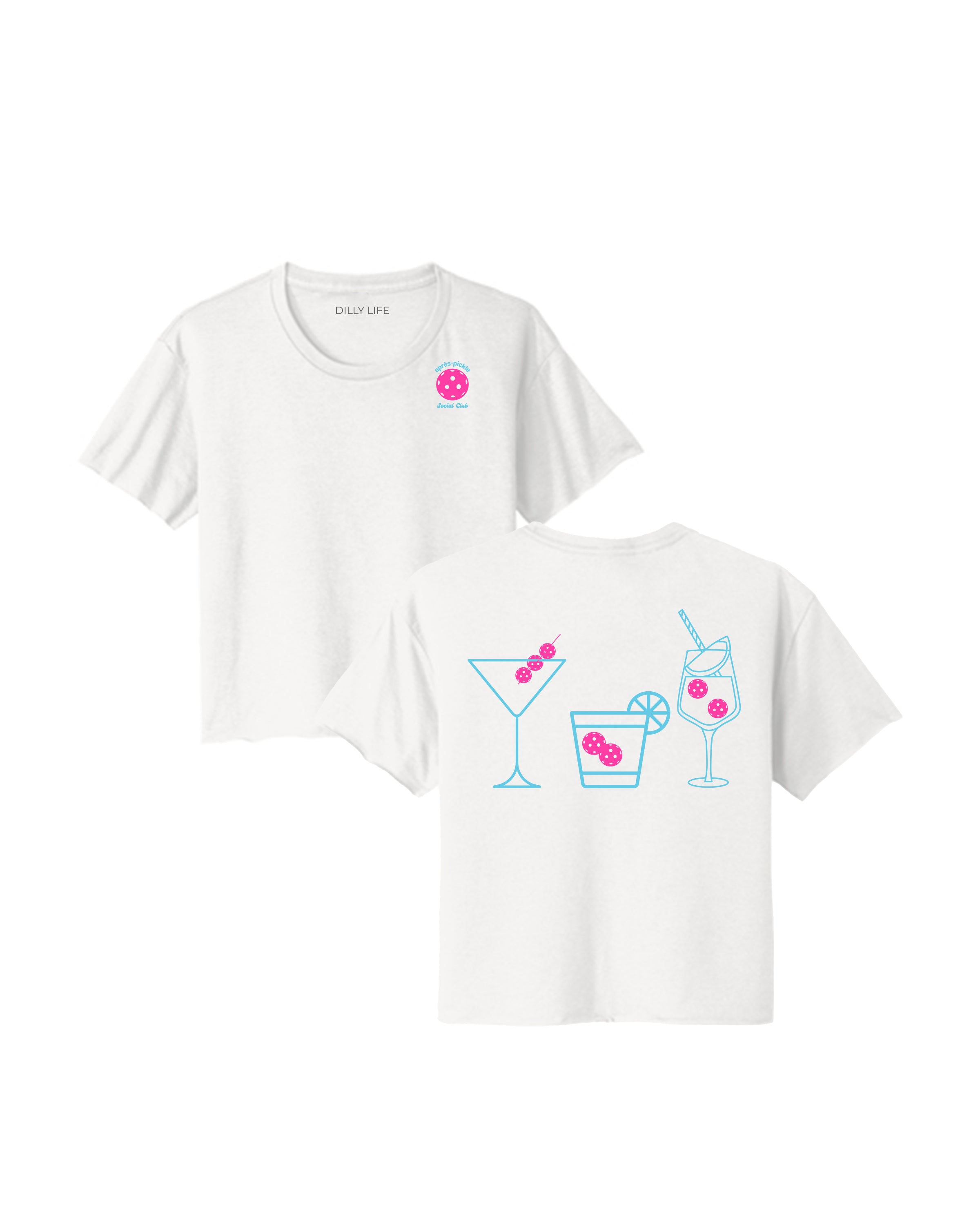 Women's White Social Club Spritz Short Tee