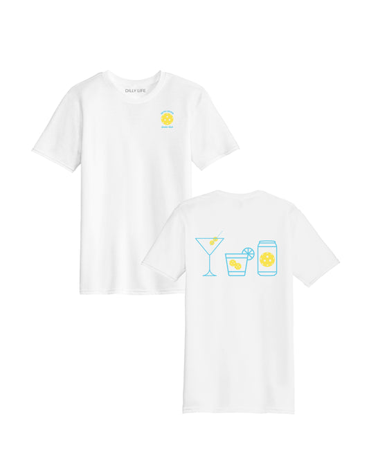 Men's White Social Club Tee