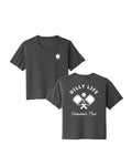 Women's Charcoal Crossed Paddle Short Tee