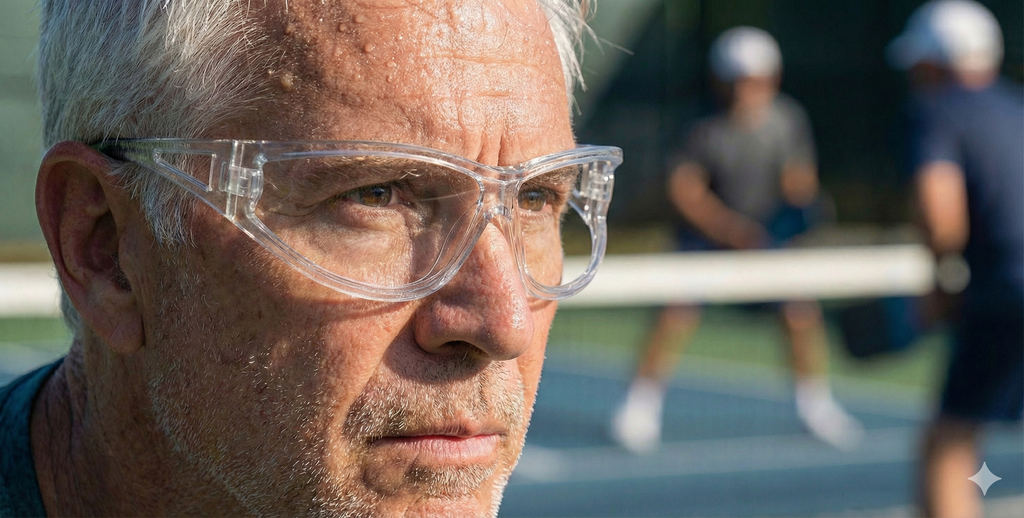 Crystal Pickleball Shield – Fog-Free Sport Glasses for Court Play