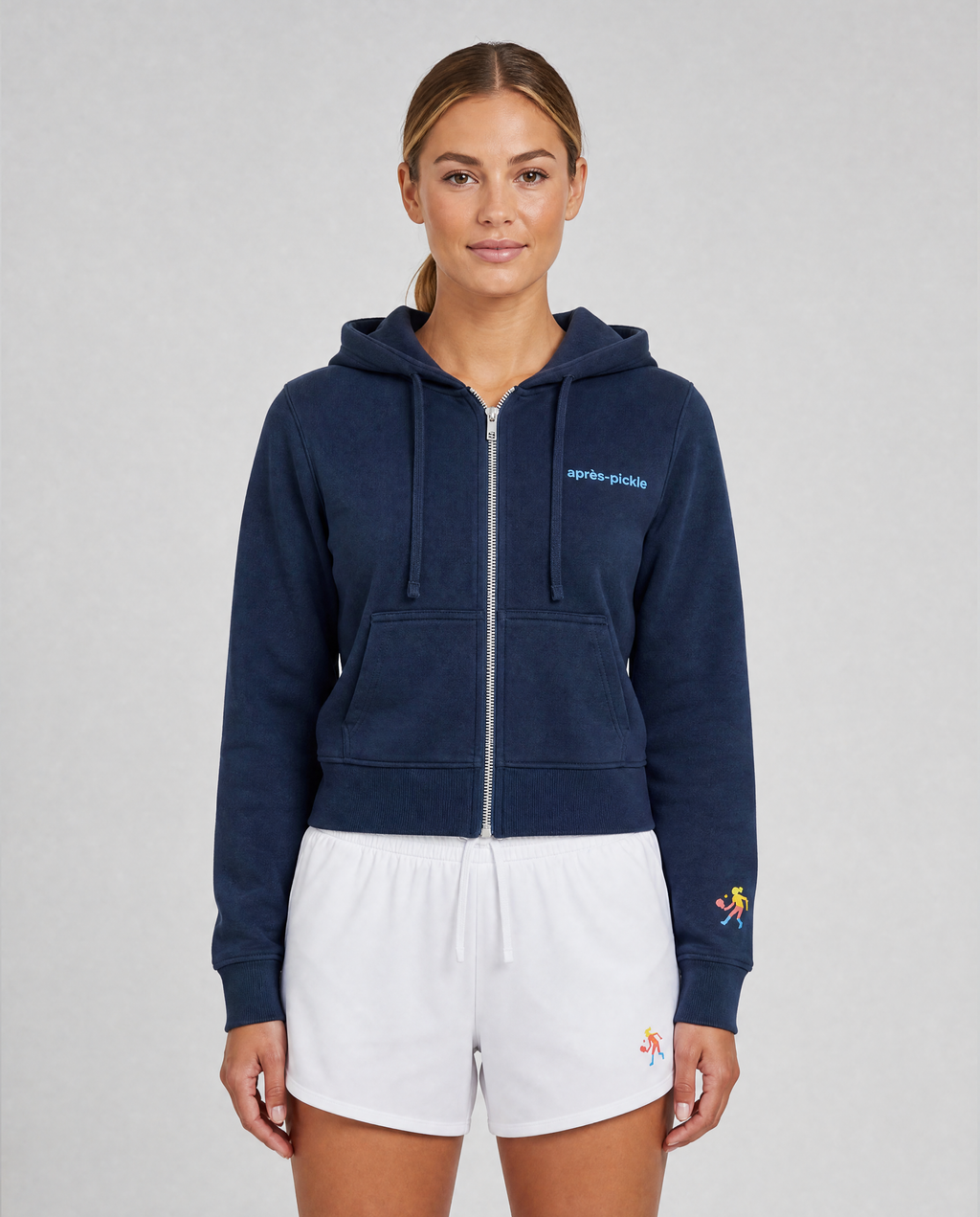 Women's après-pickle Crop Fit Full Zip Hoodie