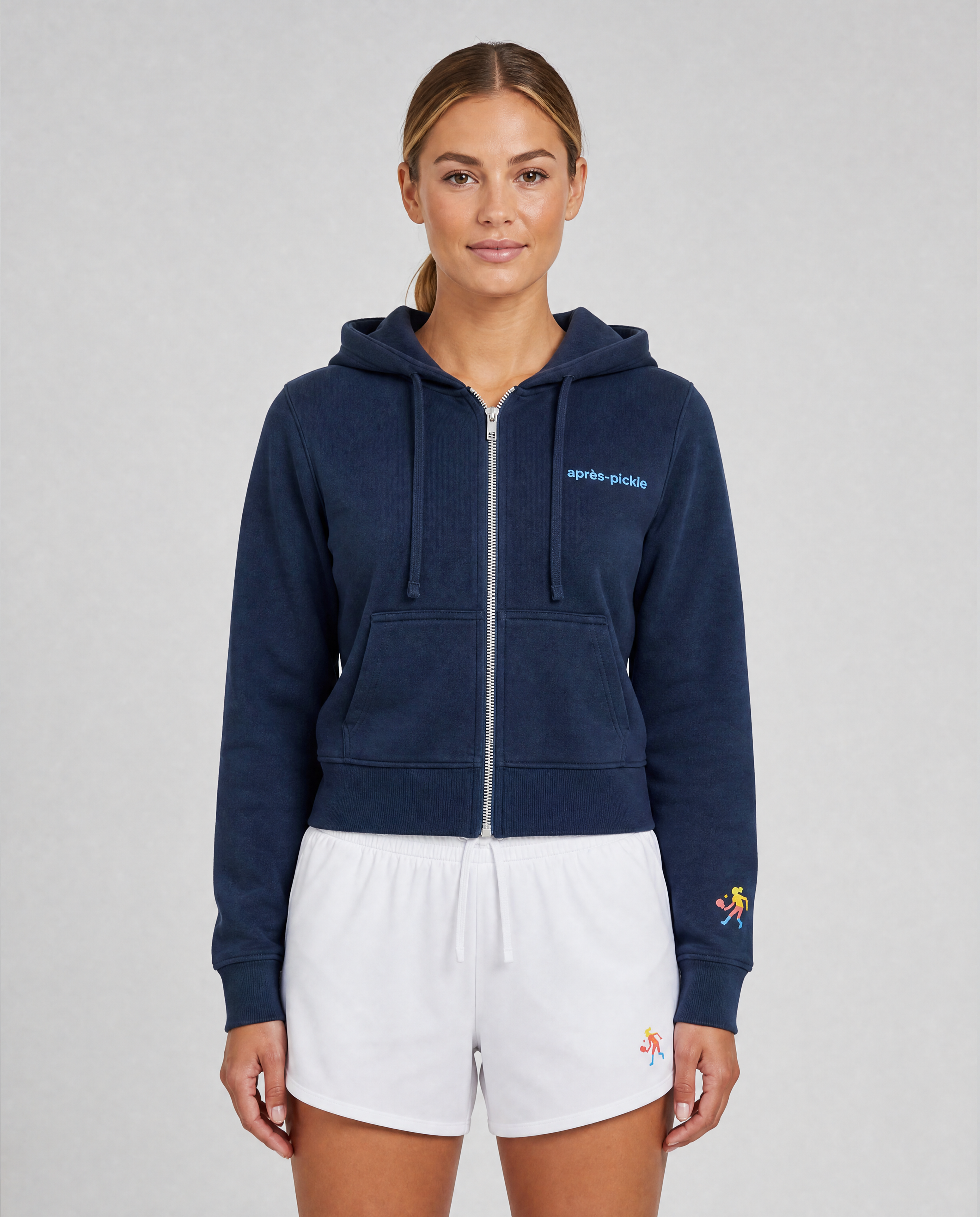 Women's après-pickle Crop Fit Full Zip Hoodie