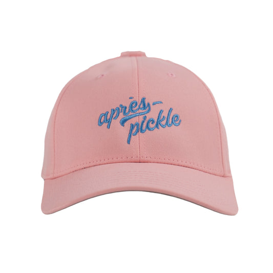 après-pickle Baseball Cap – low-profile pickleball hat with embroidered logo and snapback closure